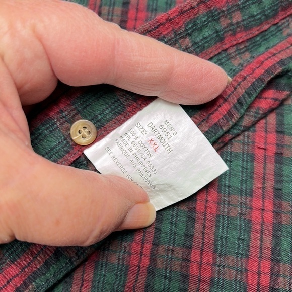 Woolrich short sleeve nwt holiday plaid size xxl outdoor rugged wear 💯 cotton - Picture 9 of 9